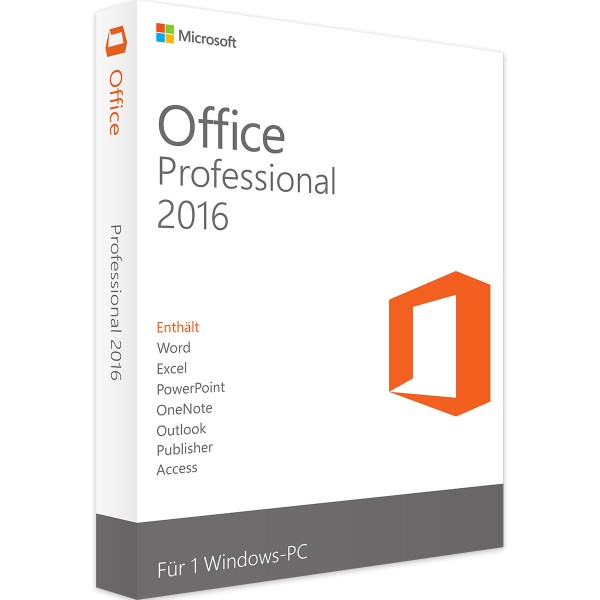 Microsoft Office 2016 Professionnel Windows