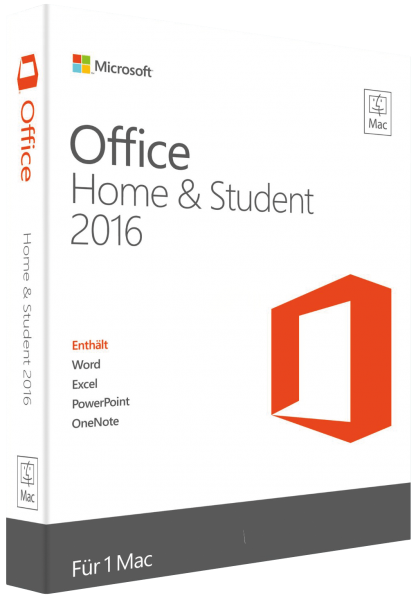 Microsoft Office 2016 Maison et étudiant Mac