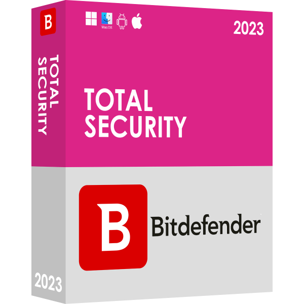Bitdefender Total Security 2023 | PC/Mac/appareils mobiles