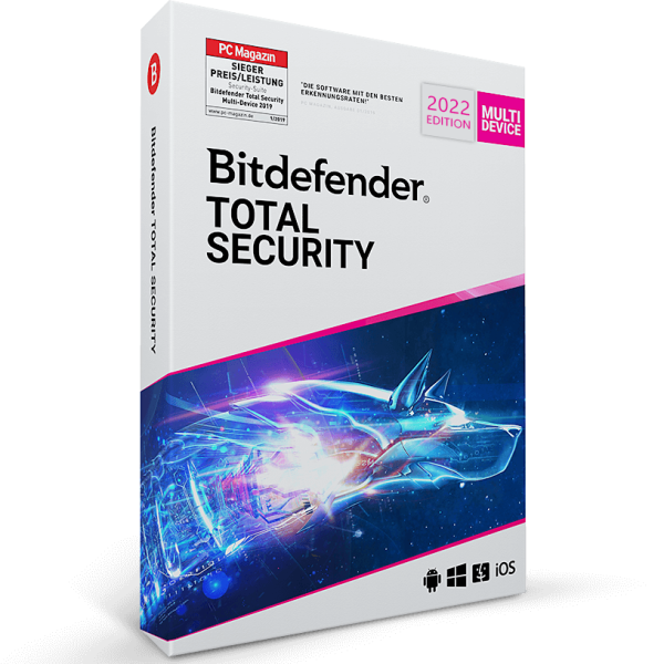 Bitdefender Total Security 2022 | PC/Mac/appareils mobiles