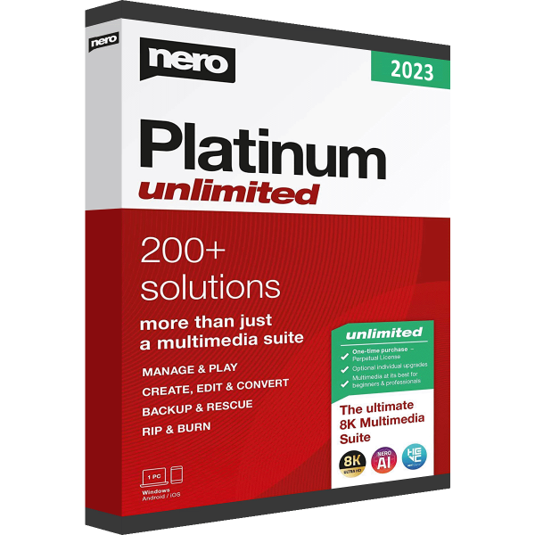 Nero Platinum 2023 Illimité | Windows