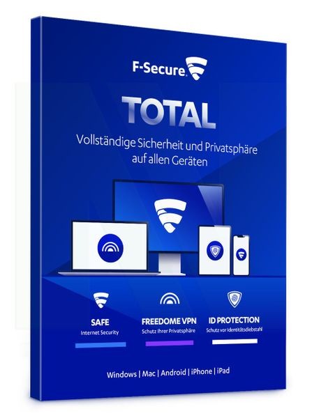 F-Secure Total Security & VPN 2021 - Multi Device - Télécharger