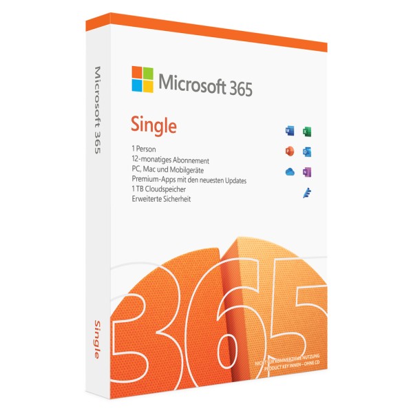 Microsoft Office 365 Single - PC/MAC - 5 appareils- version complète