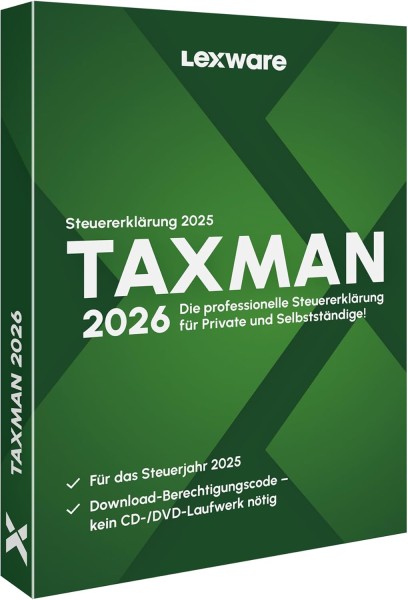 Lexware TAXMAN 2026 für das Steuerjahr 2025