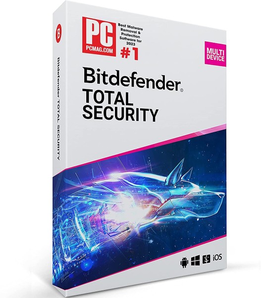Bitdefender Total Security 2023 | PC/Mac/appareils mobiles