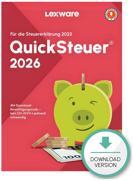 Lexware Quicksteuer 2026 | für die Steuererklärung 2025